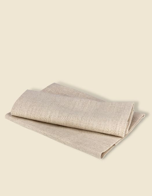 Naturleinen Servietten in beige von VANDLEZ